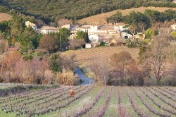 Faugeres with Chateau des Estanilles