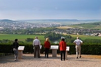 Vallee de la Marne, river and vineyards