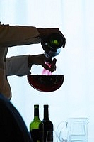 Decanting a wine