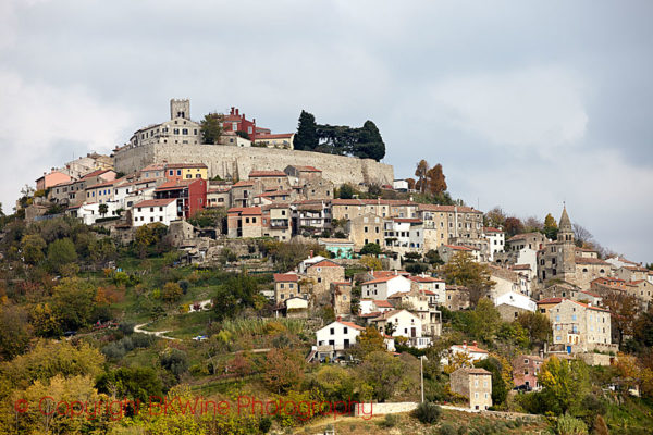 Motovun village overlooking the landscape, Istria, Croatia