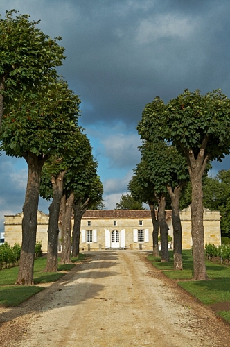 entrance chateau trottevieille saint emilion bordeaux france