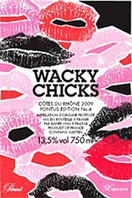 Wacky Chicks Label