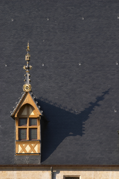 Roof detail, Hospices de Beaune, Hotel Dieu