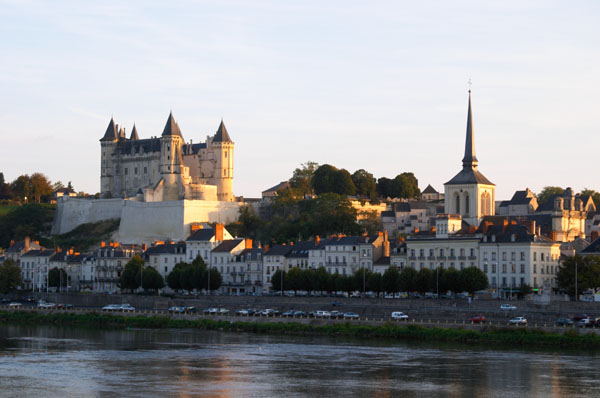 Chateau de Saumur along the river