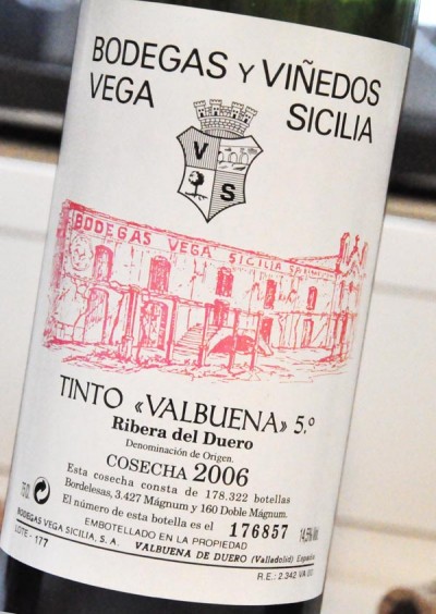 Vega Sicilia Valbuena