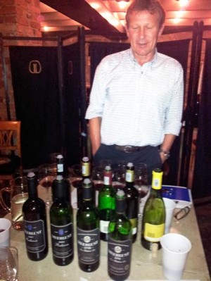 Tasting Meerlust wines with Eddie Turner