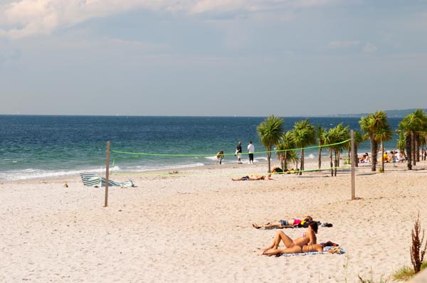 The 'Tropical Beach' on Parapeten in Helsingborg