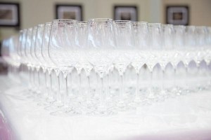 empty wine glasses