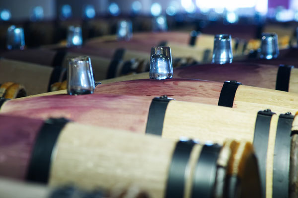 Barrel cellar at Chateau Margaux, Bordeaux