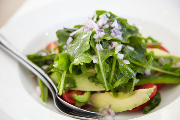 A salad starter at the Harbour House Restaurant, Kalk Bay, South Africa