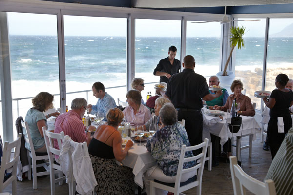 At the Harbour House Restaurant, Kalk Bay, South Africa