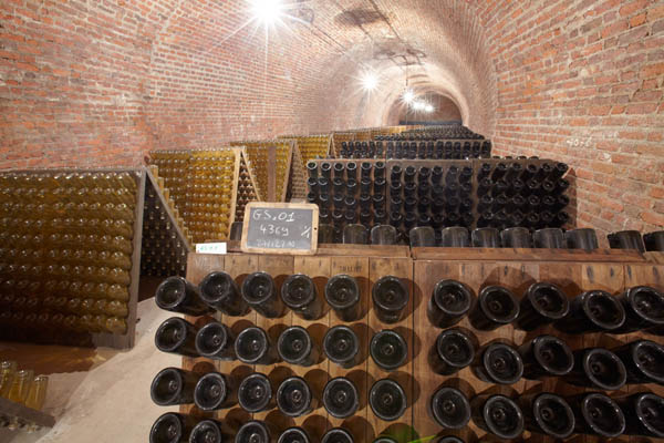 In the cellar at Champagnes Philipponnat