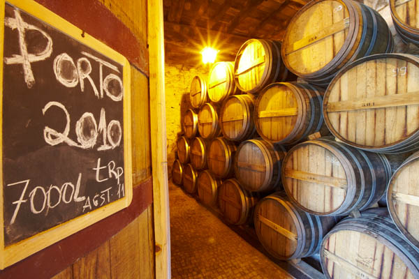 In the wine cellar at Quinta do Tedo in the Douro Valley