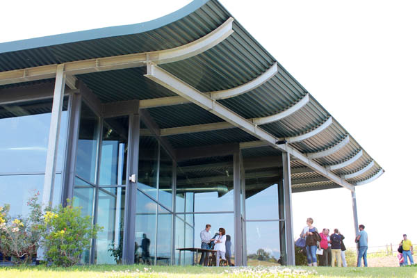 The modern winery at Cantina Pieve Vecchia, Montecucco, Tuscany