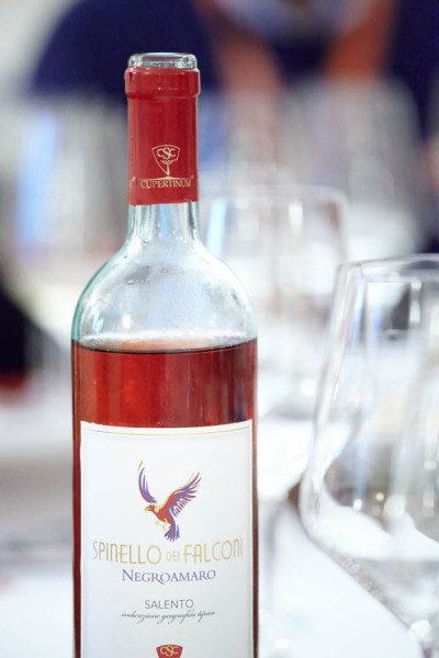 A bottle of rosé: Spinello dei Falconi IGT Salento Cupertinum