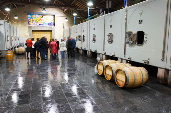 Concrete vats, Clos des Quatre Vents, Margaux, Bordeaux