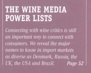 Wine Business International Wine Media Power List Front