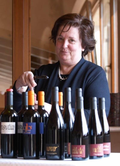 Valentina Cubi and her wines
