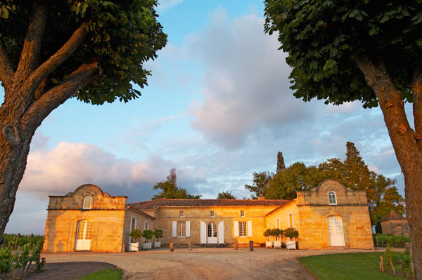 At sunset Chateau Trottevieille, Saint Emilion, Bordeaux