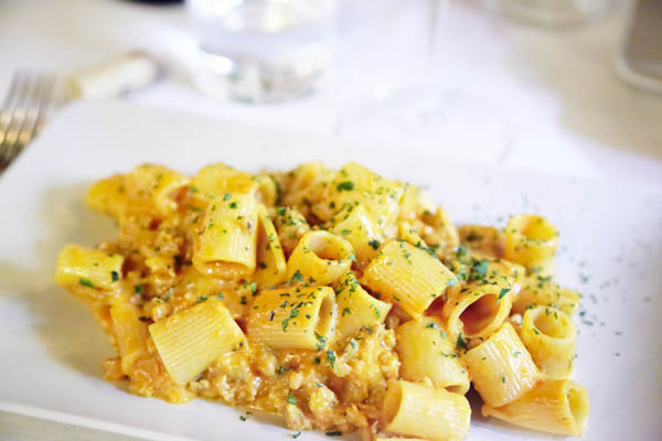 Pasta at the Osteria La Pigna restaurant in Verona