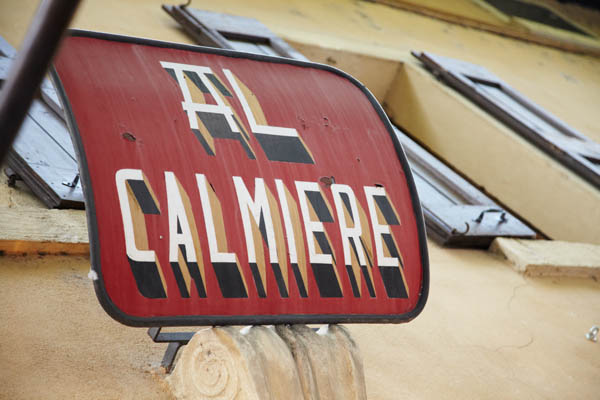 At the Il Calmiere restaurant in Verona