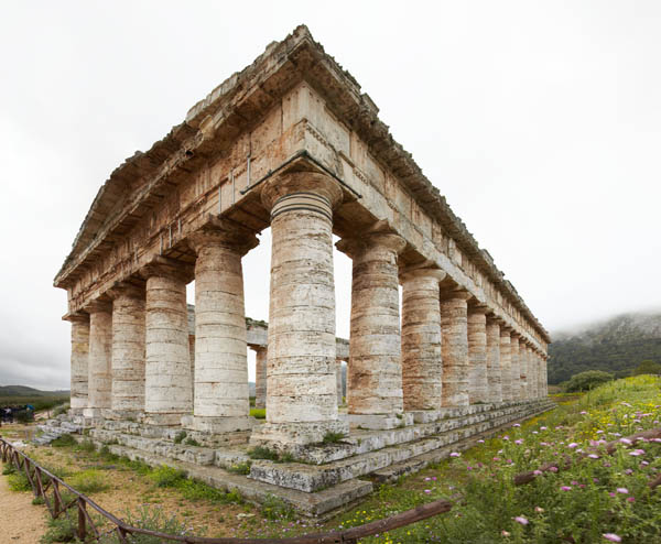 An old Greek temple near Palermo on Sicily