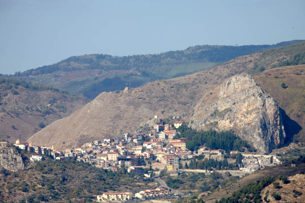 A village on the Etna slopes