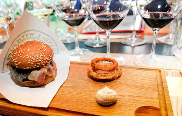 Burger and Stag's Leap cabernets