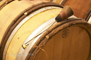 wine barrels to be sulphured