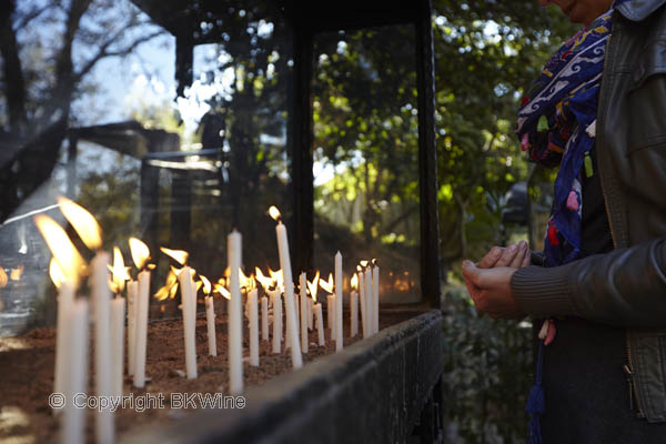 Candles burning