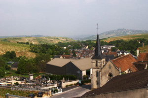 A view over the Chavignol village in Sancerre, Loire