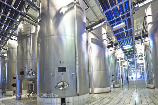 Fermentation vats at the Kavaklidere winery, Cappadocia, Turkey