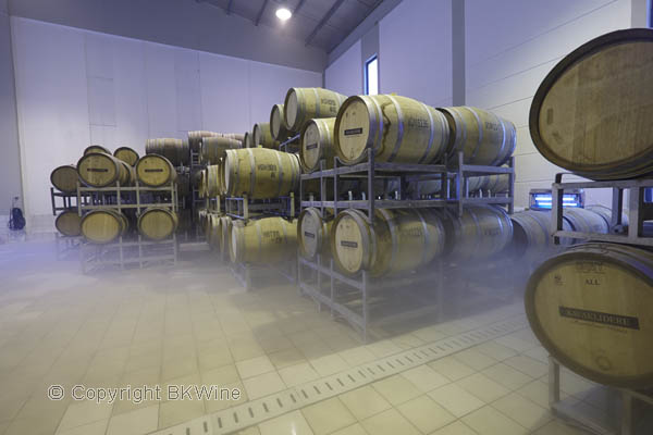 Barrel cellar at the Kavaklidere winery, Cappadocia, Turkey