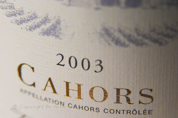 Cahors Appellation Controlee