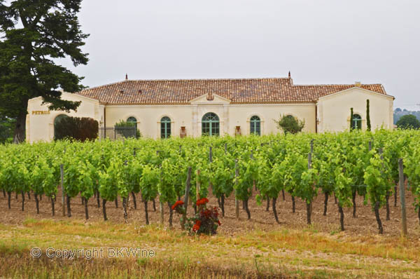 Chateau Petrus, building and vineyard, Pomerol, Bordeaux, copyright BKWine Photography 