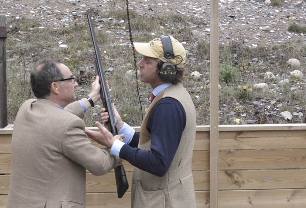 Vincent Boulard at the skeet shooting range