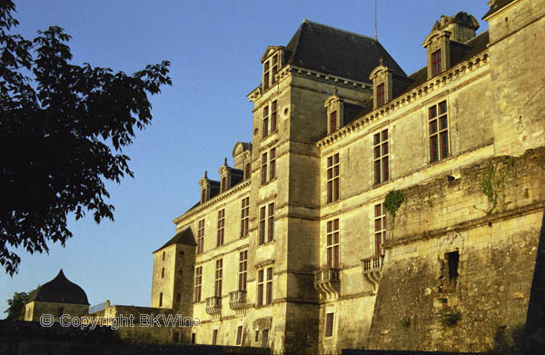 Chateau Cadillac in evening sunlight, Bordeaux