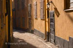 alley in the old town stockholm