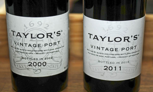 Taylor's vintage port 2000 and 2011