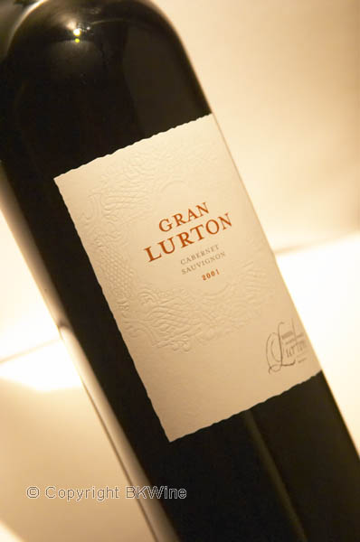 A bottle of Gran Lurton Cabernet Sauvignon