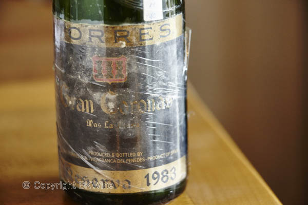 Torres Gran Coronas Mas La Plana "black label" Reserva 1983