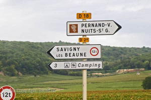 road sign in burgundy