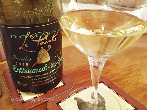 Domaine Le Pointu, Chateauneuf du Pape blanc feuilles d'or