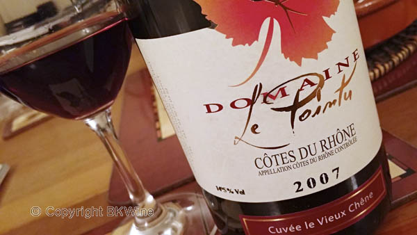 Domaine Le Pointu, Cotes de Rhone, Cuvee le Vieux Chene