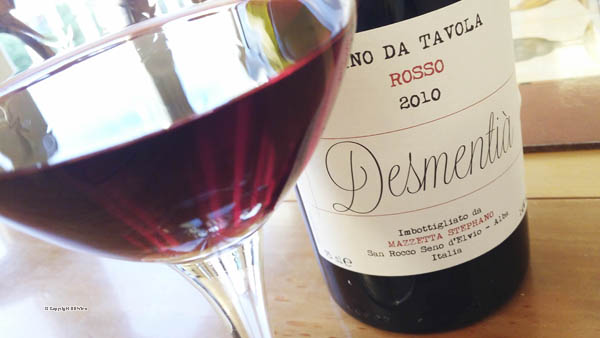 Desmentia Vino da Tavola 2010, Stephano Mazzetta