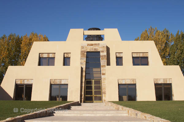 The famous pyramid building at Catena Zapata