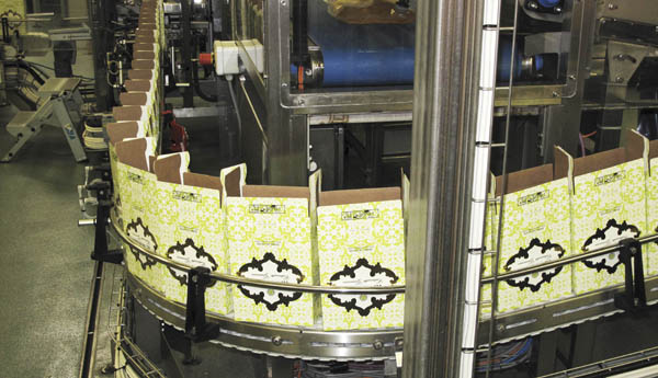 Bag-in-box filling line at Nordic Sea Winery