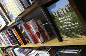 Vinlandet Frankrike, trend och tradition på hyllan hos en bokhandlare