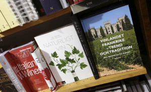 vinlandet frankrike i en bokhandel
