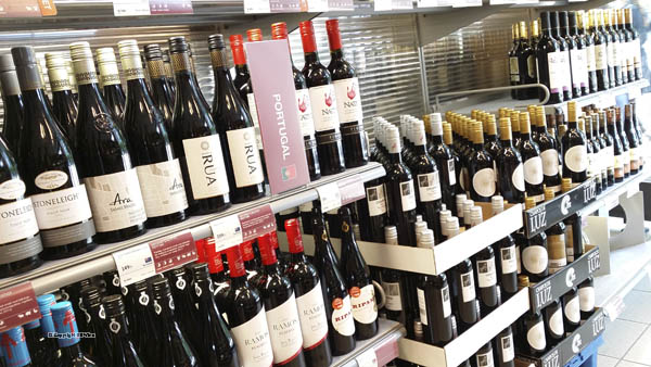 Wines in a Systembolaget shop